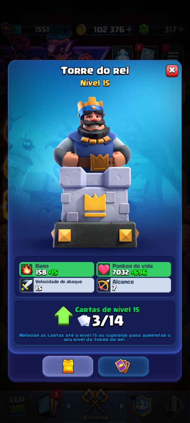 Clash Royale 12k Troféus | Rei 15 | Todas as Cartas | 12 Evoluções,