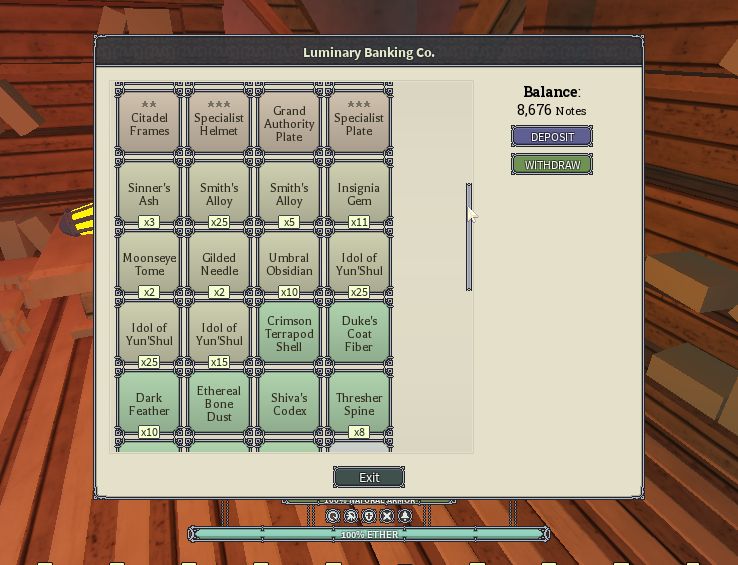 CONTA DEEPWOKEN / 9 SLOTS / 8 BUILDS PROGRADAS / RELÍQUIAS / SPEC SET