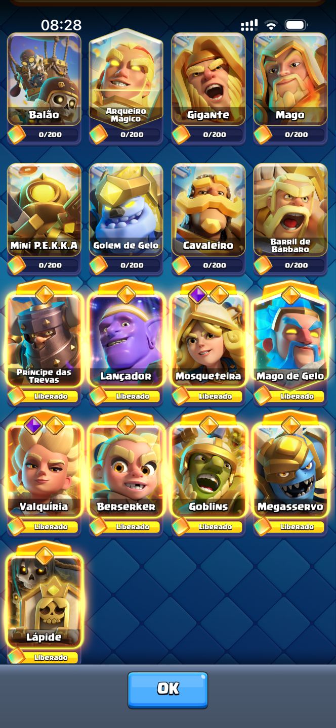 CONTA CLASH ROYALE FORTE / COMPLETA