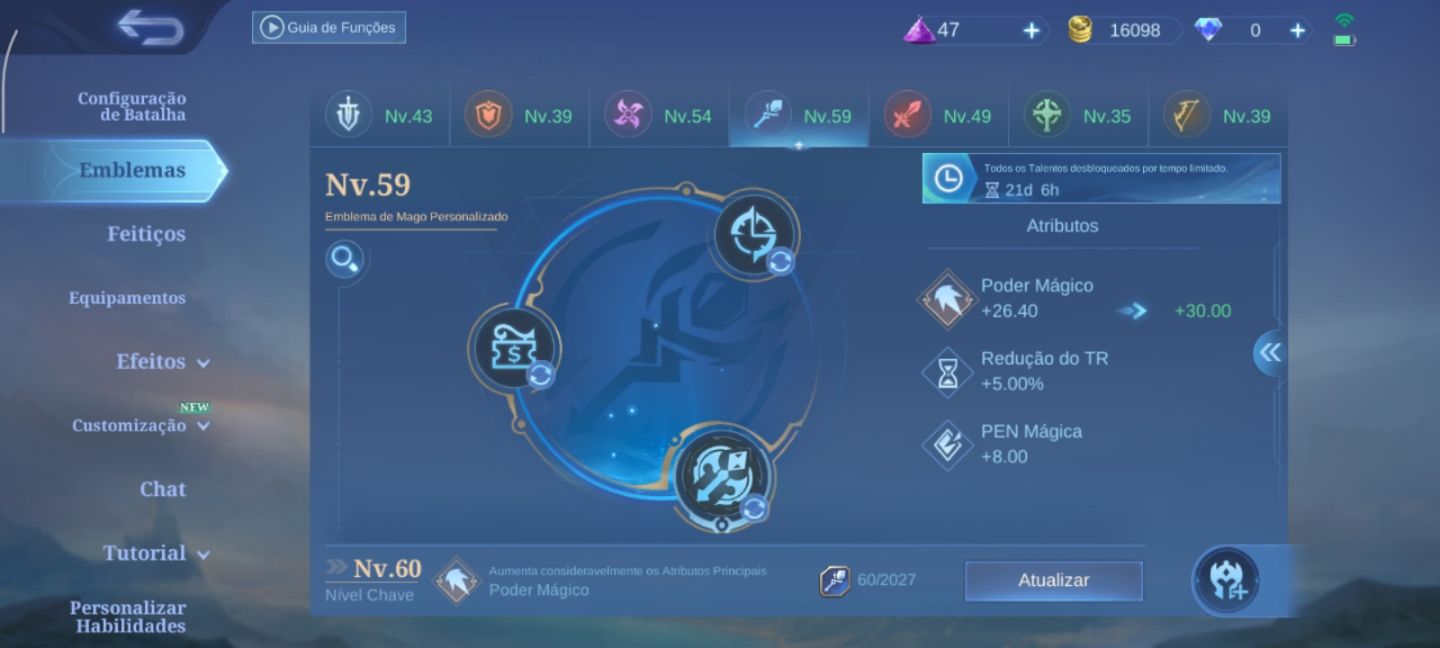 Conta Mobile legends MLBB Excelente!