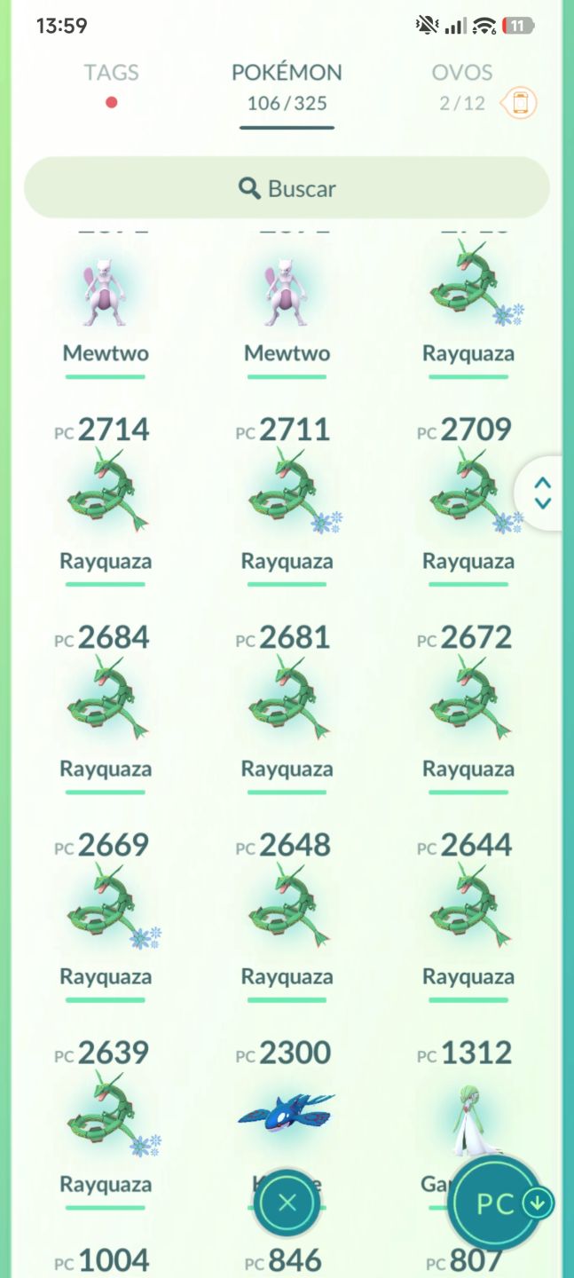 Conta Pokémon GO - Mewtwo Shiny