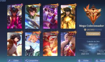 Conta mobile legends com todos os herois, full emblema e com skins boas.