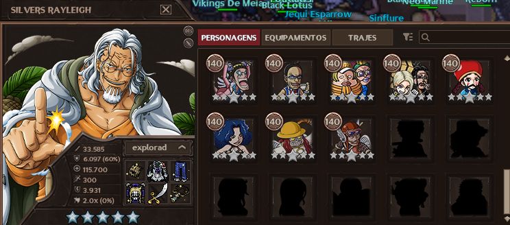 14K DE TRIP/CONTA COM RAYLEIGH E SET DO HAWKINS+16 GLA-GRAND LINE ADVENTURES