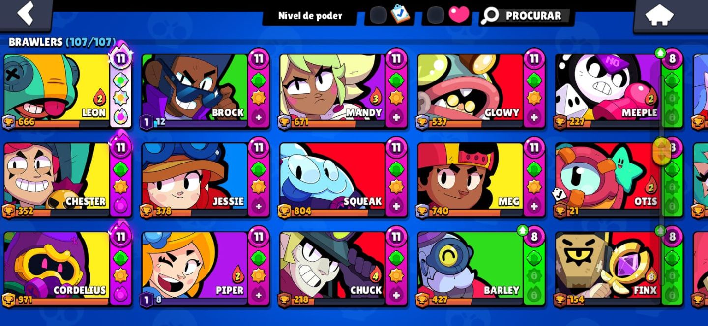 PACOTE 2 CONTAS: BRAWL STARS + CLASH ROYALE | FULL COLEÇÃO