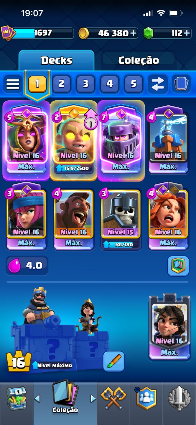 CONTA DE CLASH ROYALE 13k