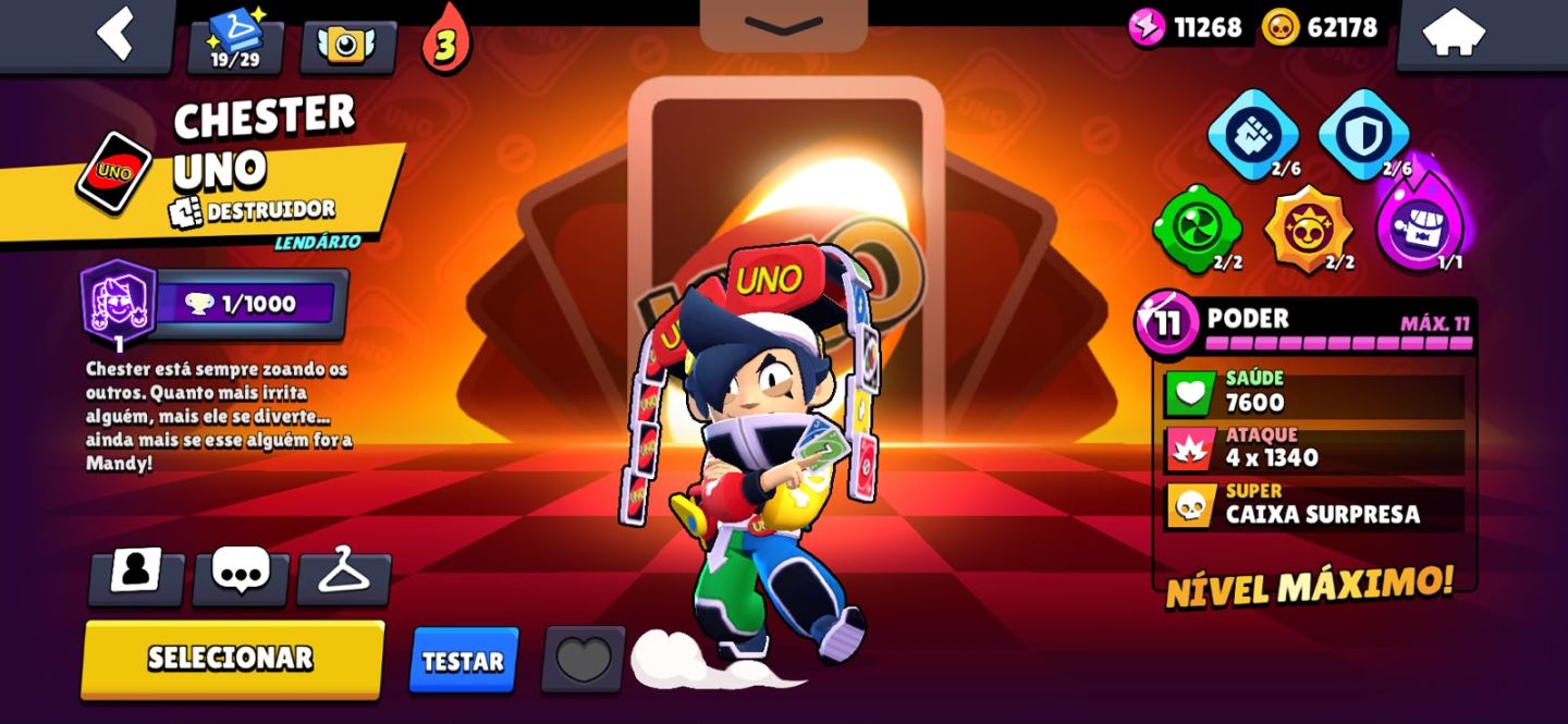 CONTA DE BRAWL STARS EXTREMAMENTE GEMADA