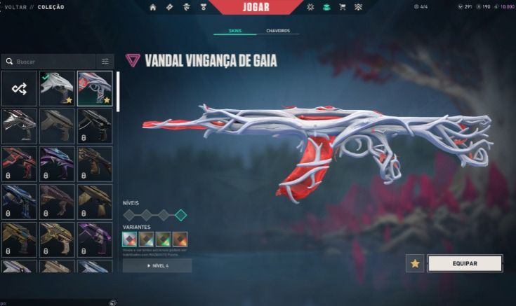 Conta de valorant full acesso com várias skins