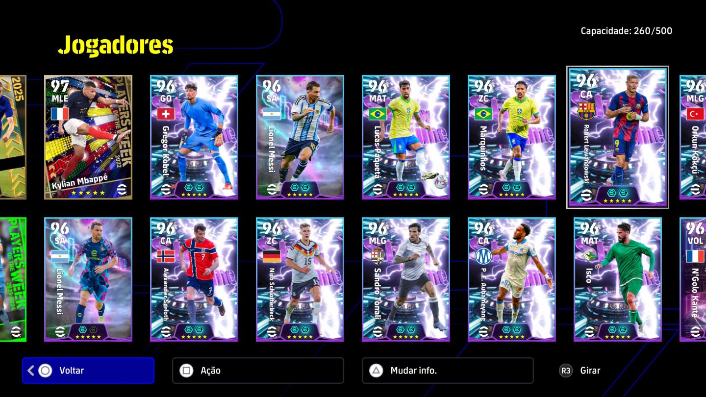Conta Efootball Playstation ( Messi 110 Over e +)