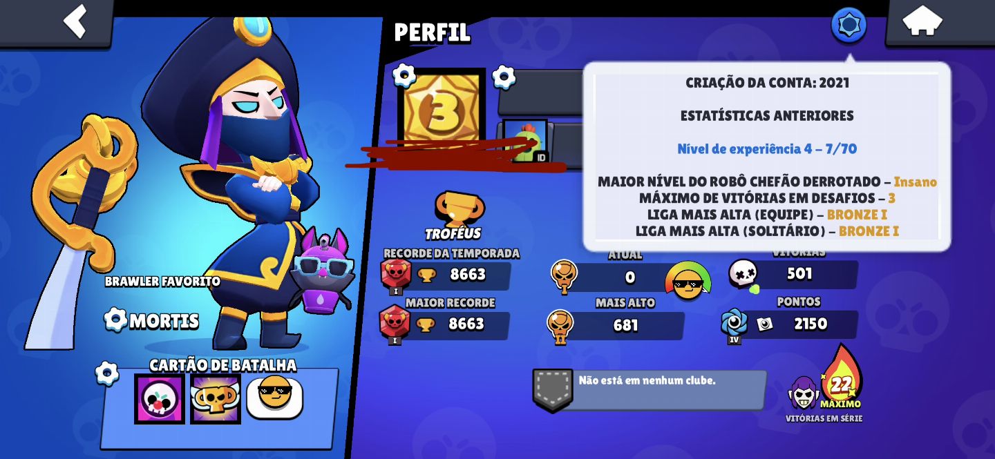 Conta Brawl Perfeita