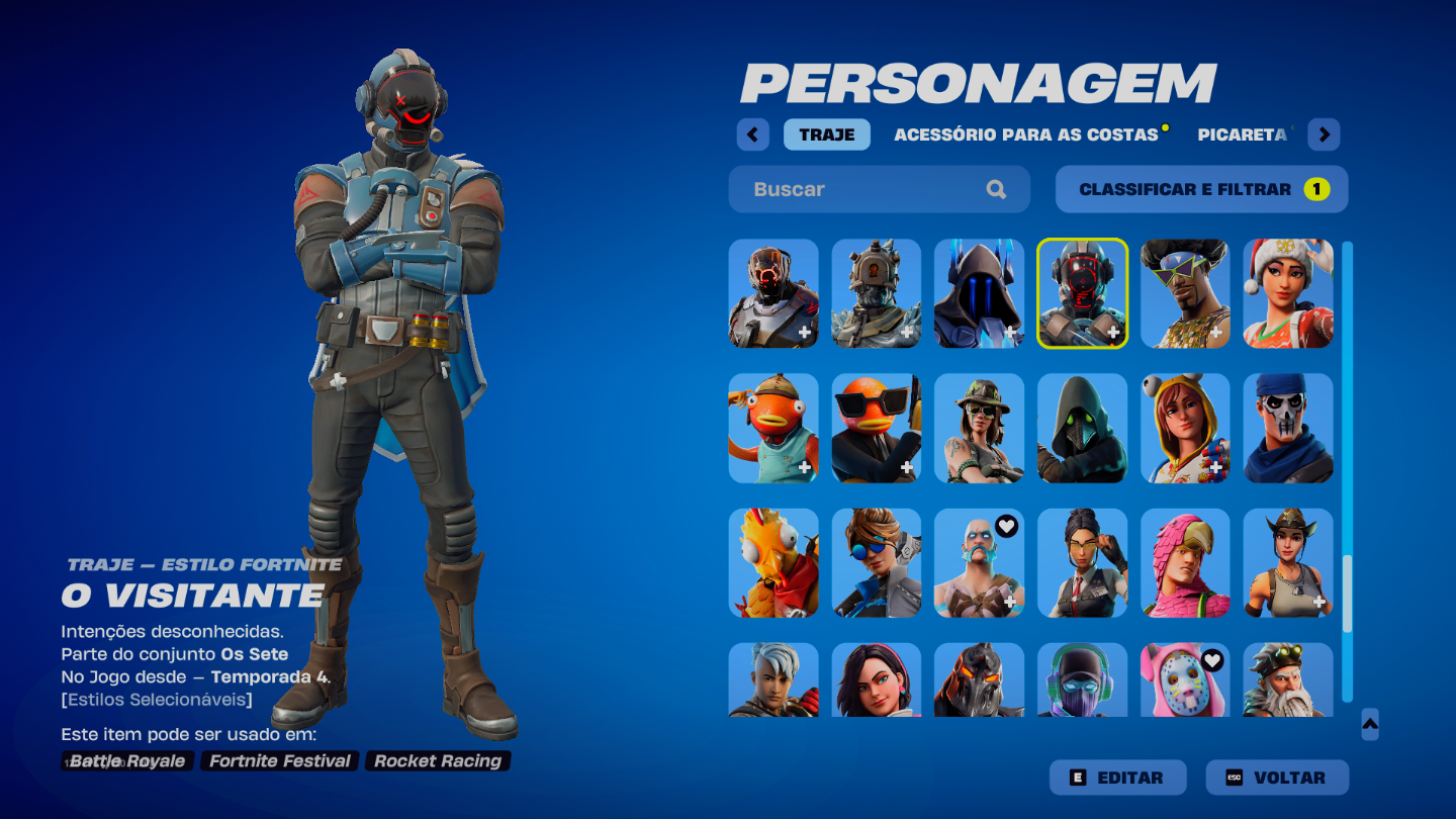 CONTA FORTNITE - 162 SKINS + SALVE O MUNDO WONDER TRAVIS E MUITO MAIS