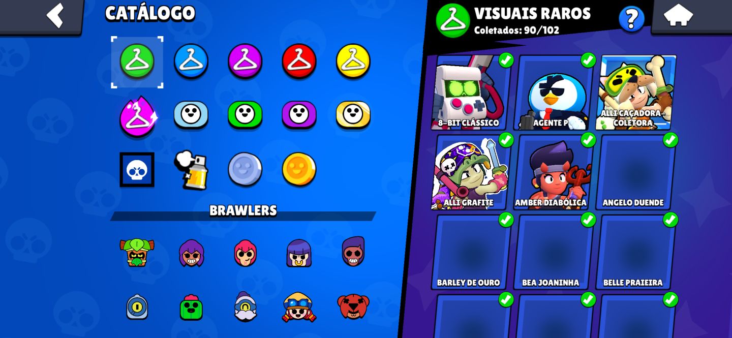 Conta de Brawl Stars e Clash Royale( não separado)