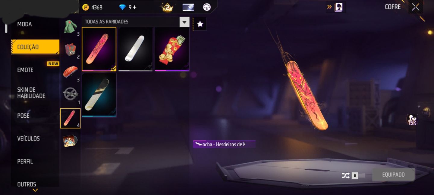 CONTA FF NÍVEL 30 + SUPER PIXEL + 3 SKINS DO NARUTO + 1 ARMA EVOLUTIVA