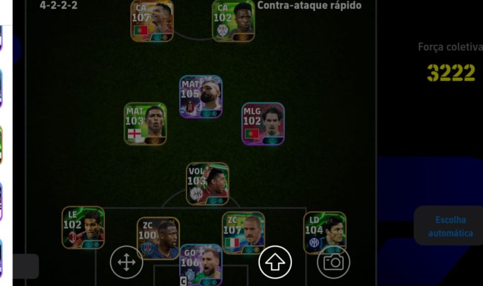 CONTA DE EFOTBALL 3230 DE FORÇA COLETIVA