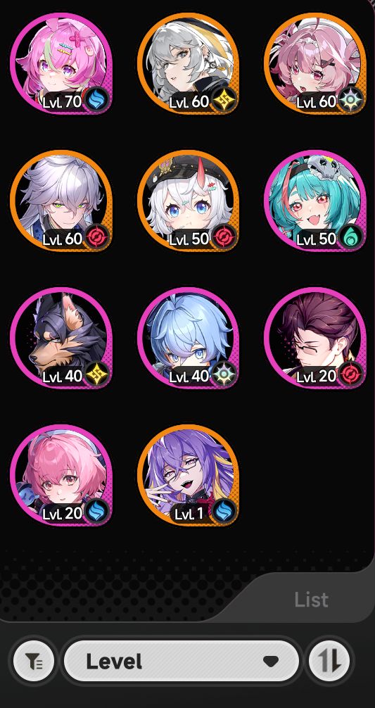 Conta NTE Endgame com TODOS os personagens, alguns awakens e ótimas builds