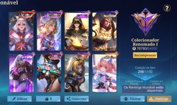 Conta Mobile legends - nível celestial 112