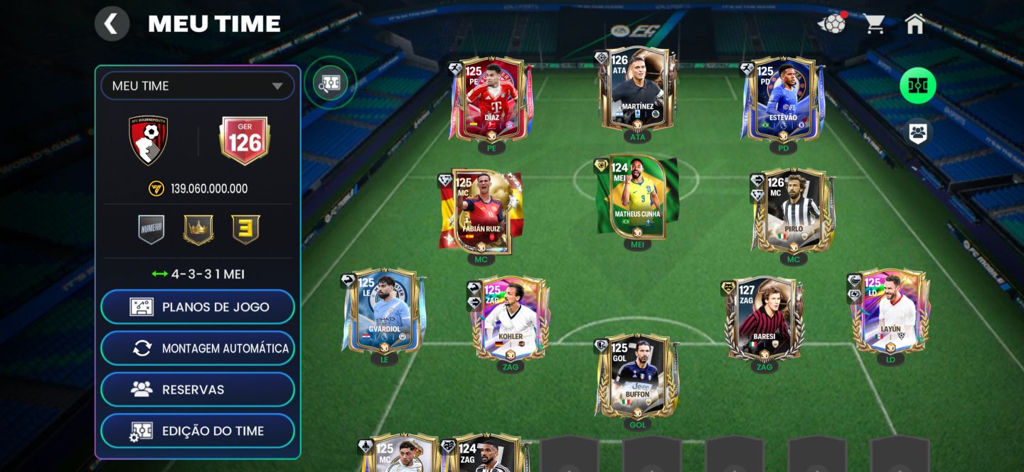 CONTA FC MOBILE GER 126 | CAMPEÃO NO DUELO DE ATAQUES