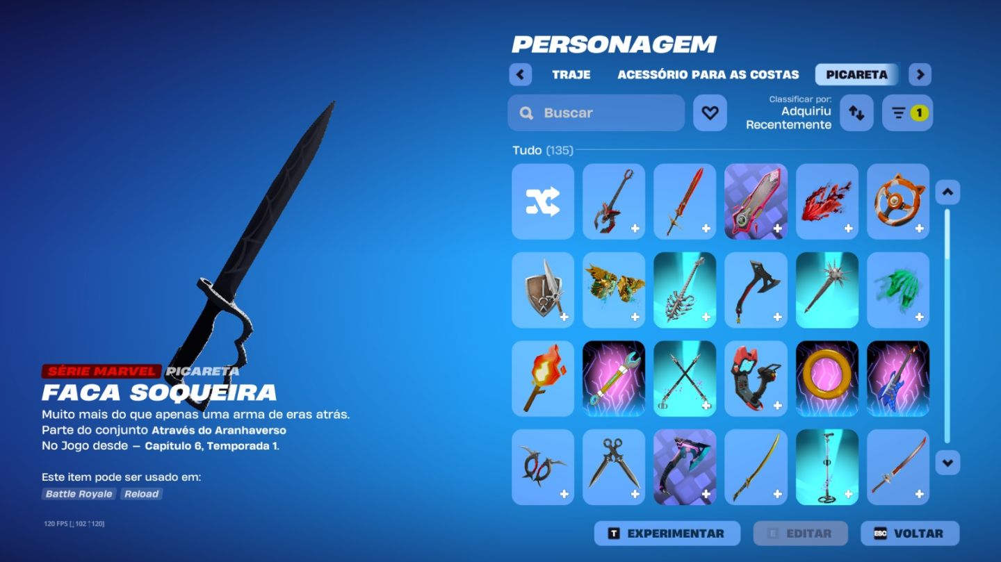 CONTA FORTNITE COMPETITIVA Skin de Super-Herói 135 Picaretas + 1.850 V-BUCKS