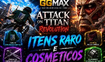 Attack On Titan Revolution Itens raros e cosmeticos antigos!!!