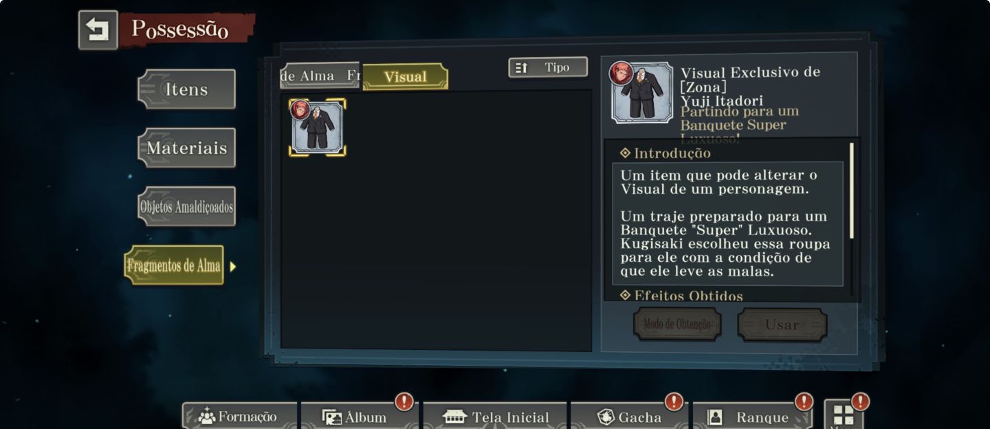 Conta JJK PAREDE 11 LIMITADOS END GAME MUITO BEM UPADA METAS