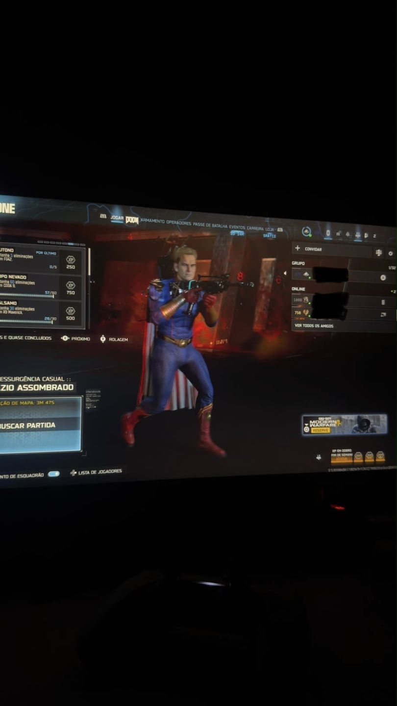 CONTA WARZONE PAUL ATREIDES, CAPITÃO PÁTRIA, TREM-BALA, SNOOPDOG, O LÍDER E MT++
