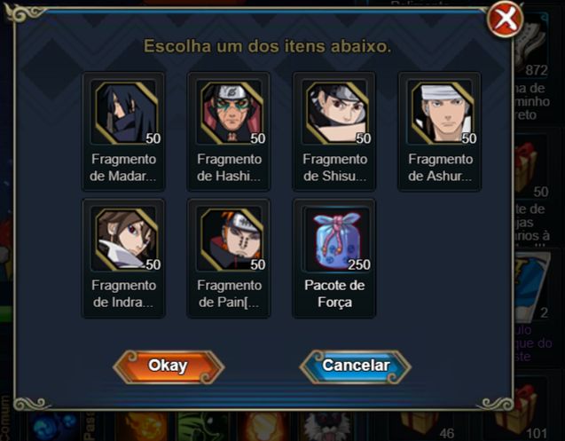 CONTA NARUTO ONLINE TOP 3/2 S873