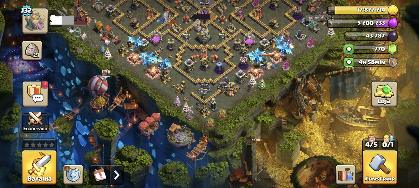 CONTA CLASH OF CLANS CV14 BEM UPADA FULL ACESSO