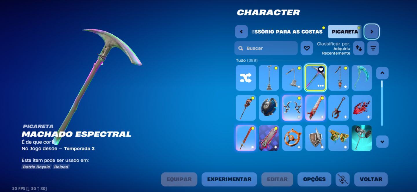 Conta fortnite 385 Skins escolhidas a dedo !!! Muita coisa q não voltam mais!!!!