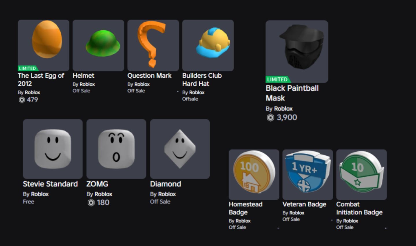 CONTA ROBLOX ANTIGA 2008 COM DIAMOND HEAD +7 OFFSALES E 3K DE RAP [UNVERIFIED]