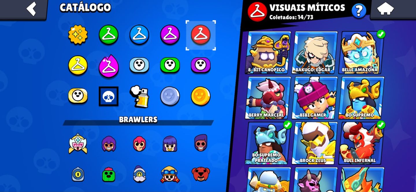 Brawl Stars - Conta top - Recheada de Skins LF