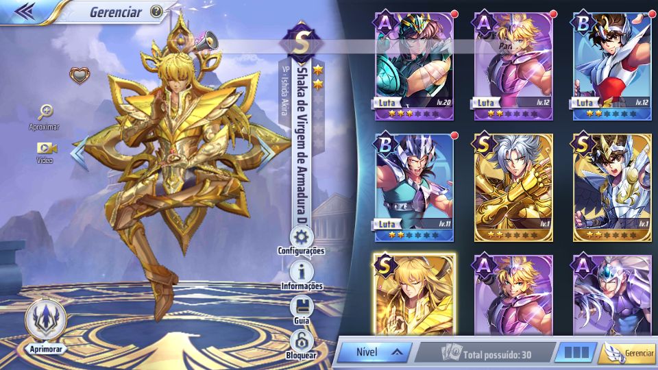 CONTAS REROLL !!! SERVIDOR NOVO (151)- Saint Seiya Awakening