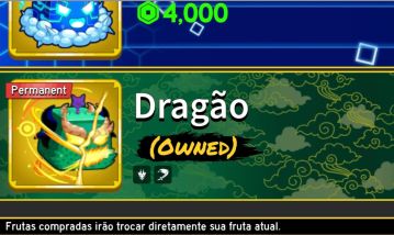 [Dragon] Fruta Permanente Dragon Blox Fruits e novas opções!