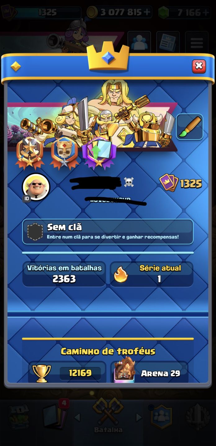 Conta Clash Royale 13k de troféus
