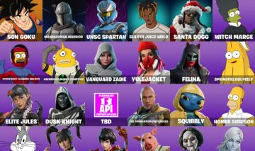 30 SKINS + GOKU + BILLY + RENEGADE RAIDER