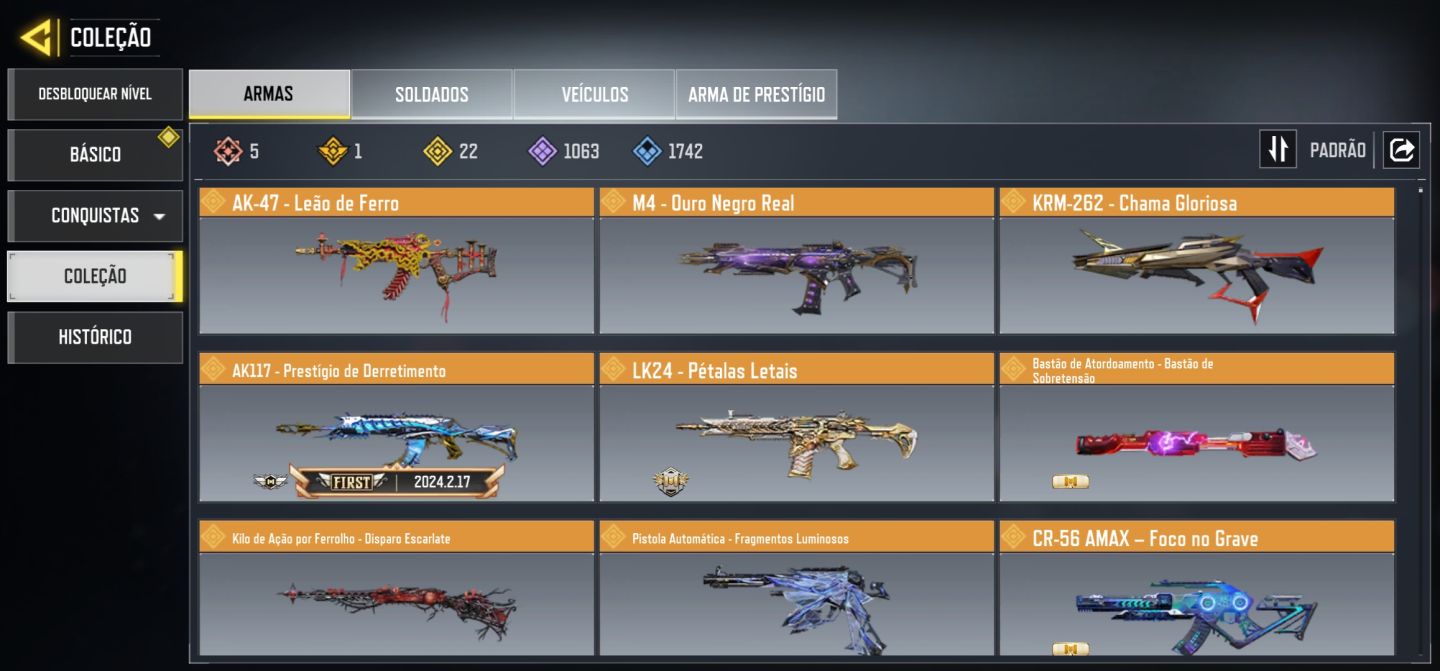 Conta CoD mobile mais rara do jogo e cheios de itens lendarios.