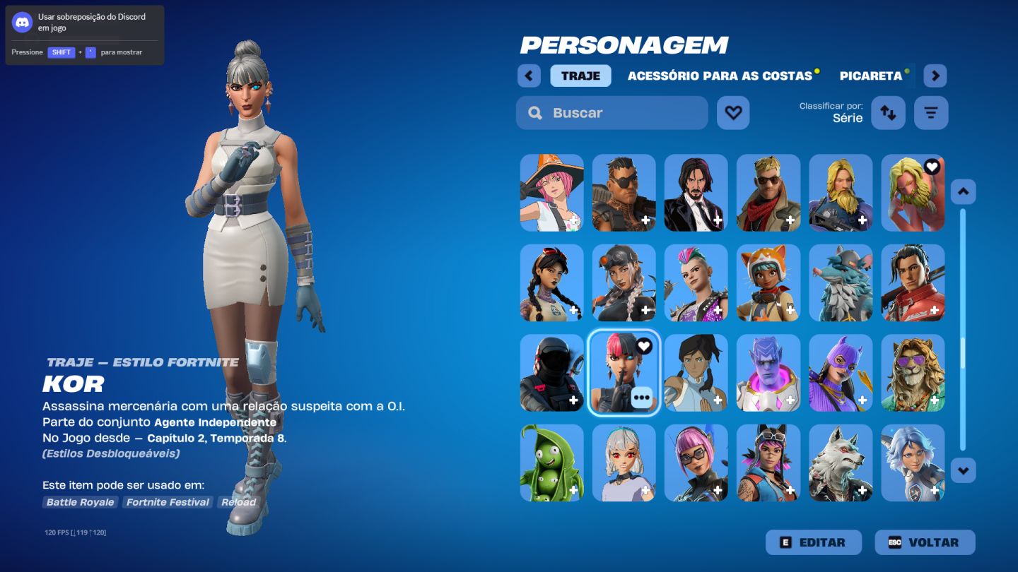 Conta fortnite competitivo, skins cleans, emote raro, picaretas cleans 300+ skin