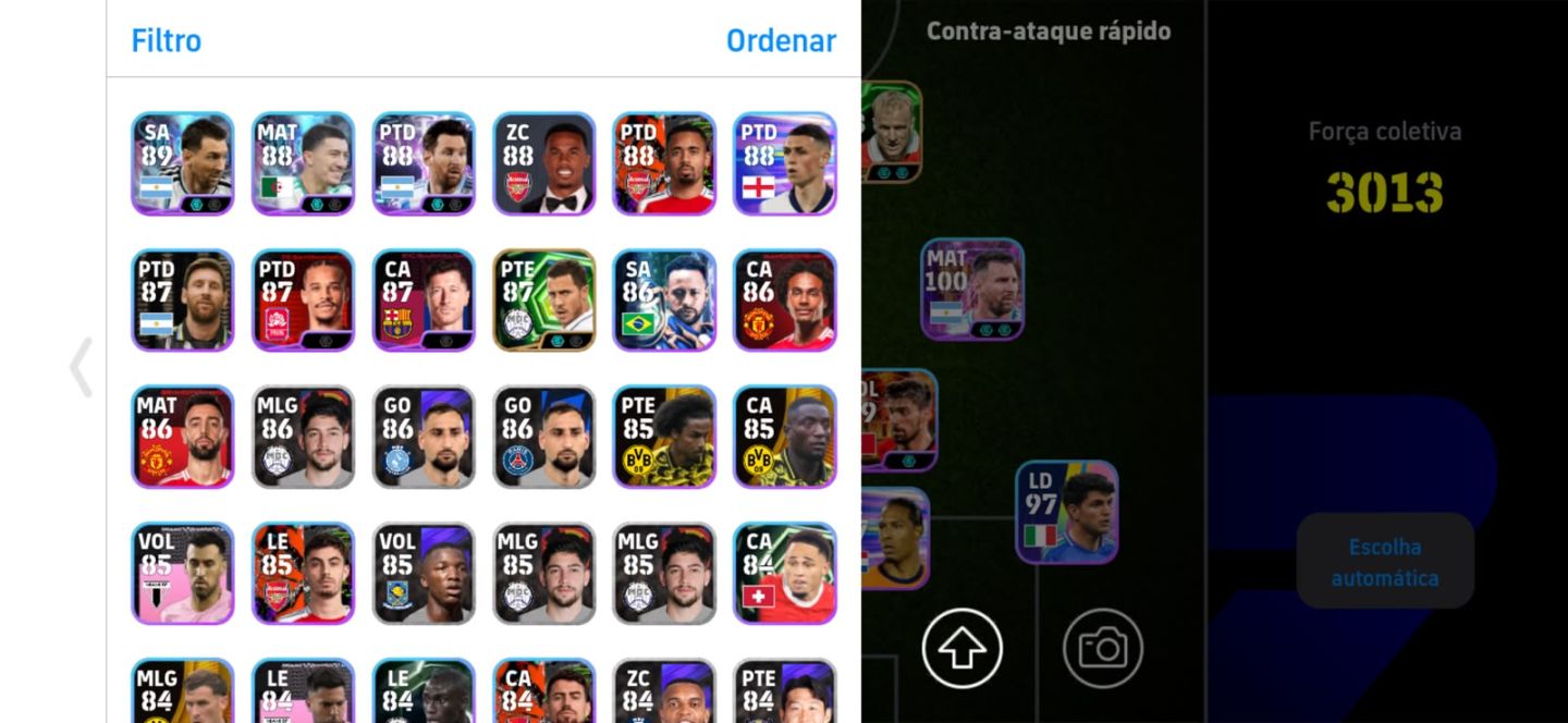 Conta eFootball 2027 | 3000+ Força + Cartas Raras e Blitz Antigos | Promoção