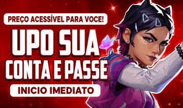 UPO SEU PASSE E LVL VALORANT / JOGO NA SUA CONTA / SUBIR LVL / UPAR PASSE