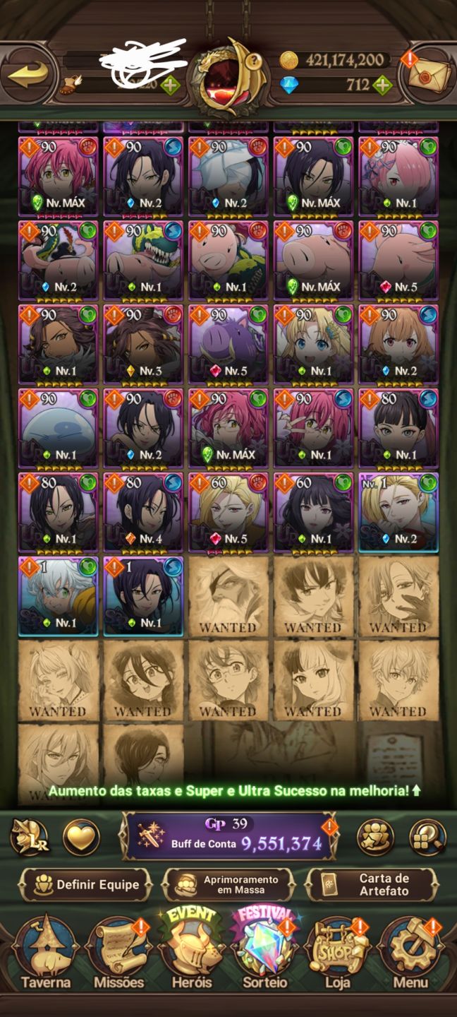 7DS GRAND CROSS, CONTA MAIS DE 9M BOX, EMD GAME