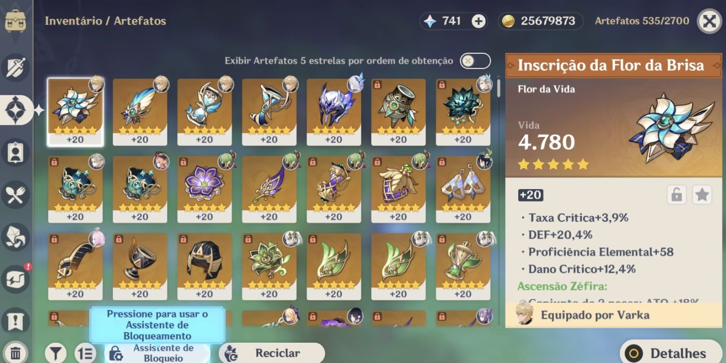 31p 5 estrelas e 15 armas 5 estrelas. quase todos 4estrelas. Com varios passes.