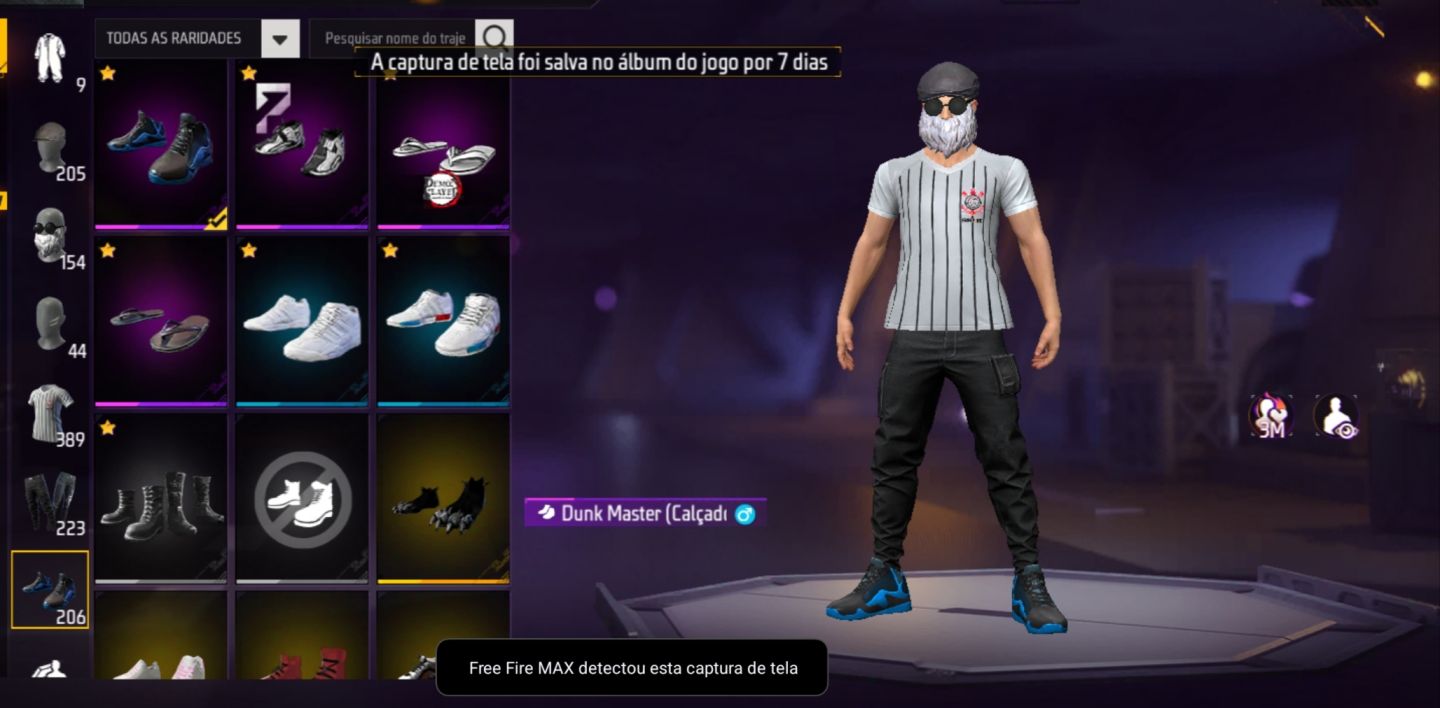 Conta Free Fire Barba do Velho + Chefe Mob + McLaren + Skins Lendárias
