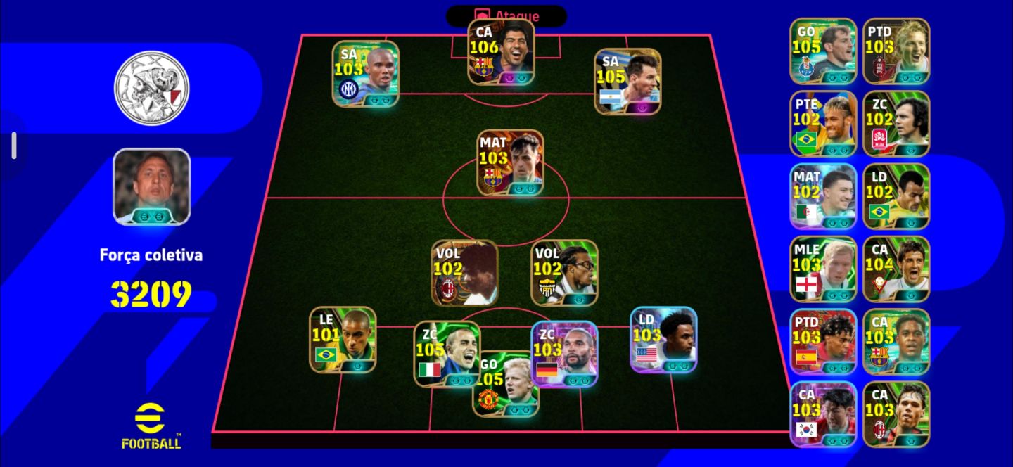 Conta efootball top com os melhores jogadores