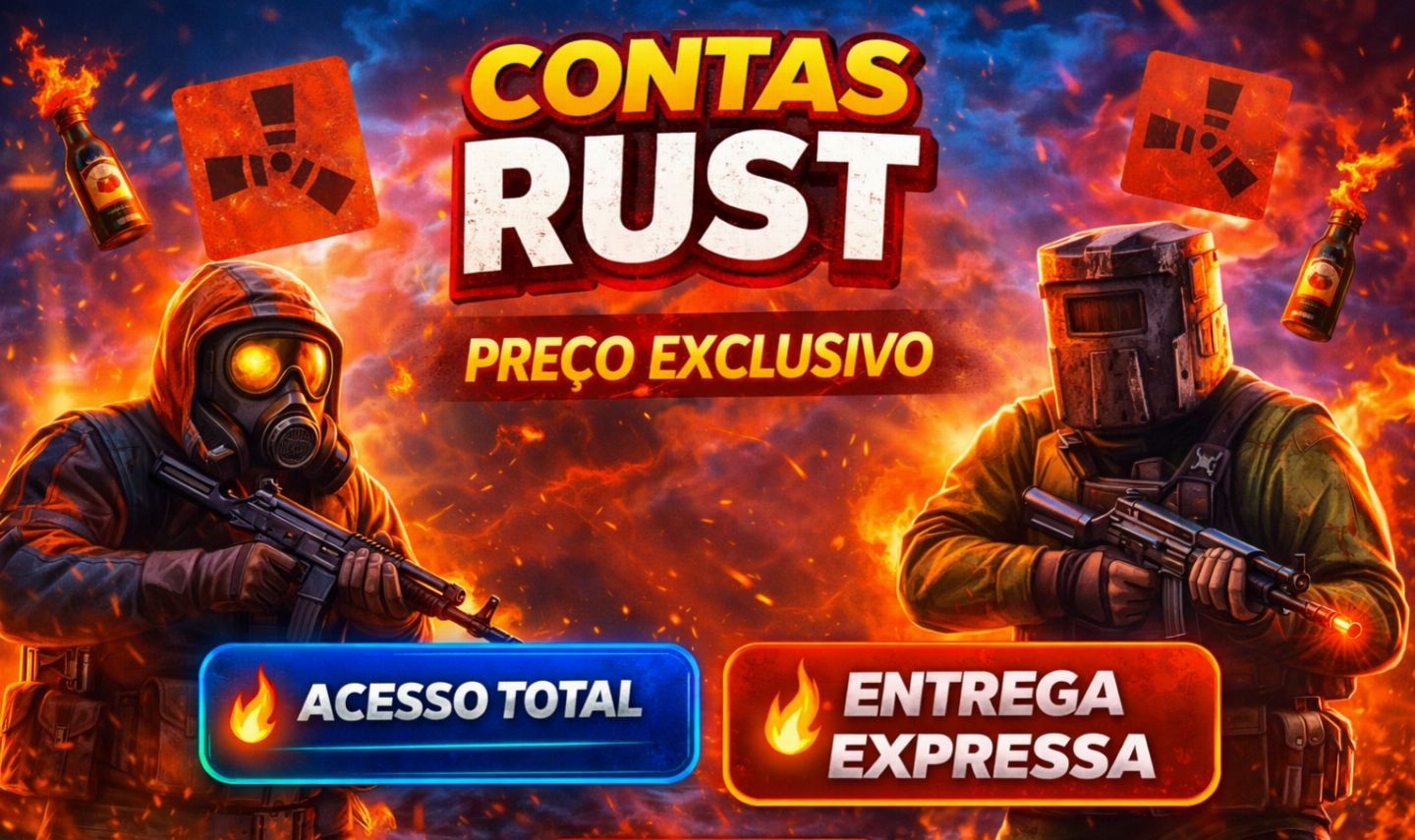 Contas Rust | Acesso Completo E-mail e Senha Editáveis