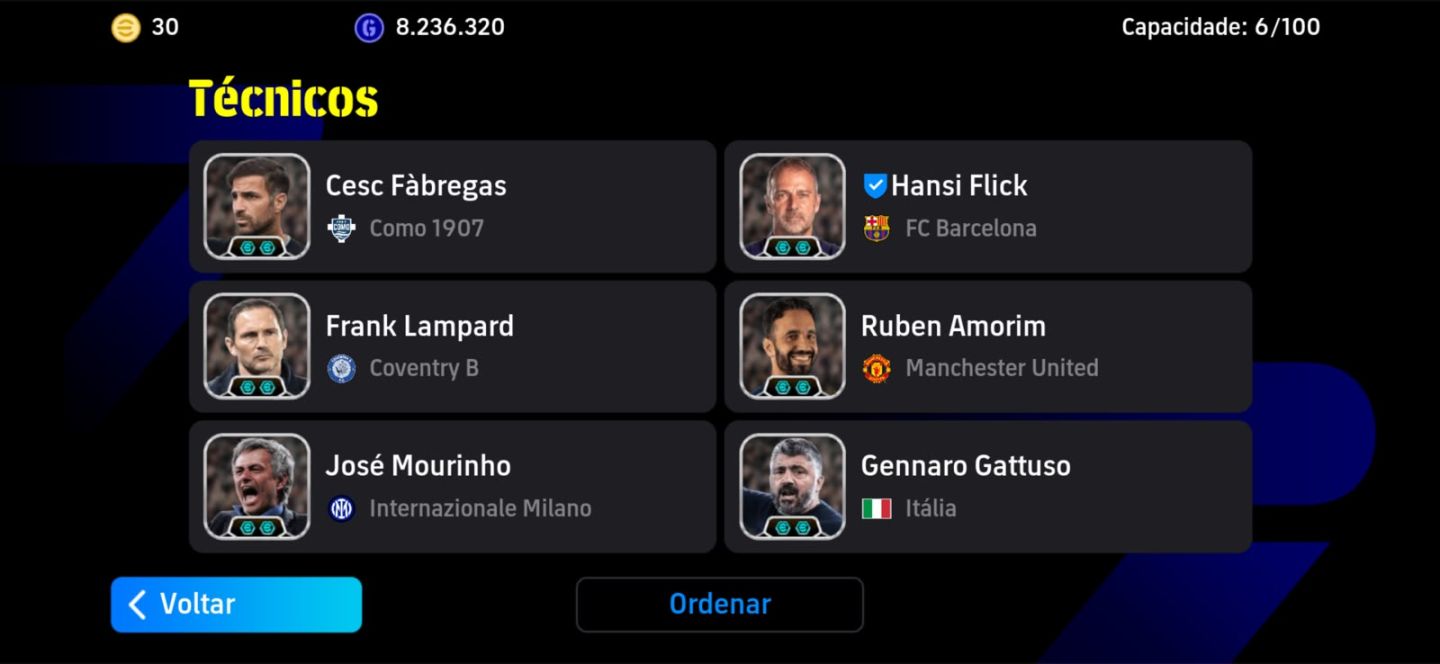 CONTA eFOOTBALL FORTE | 3196 DE FORÇA | MESSI 108 | HANSI FLICK + MOURINHO +