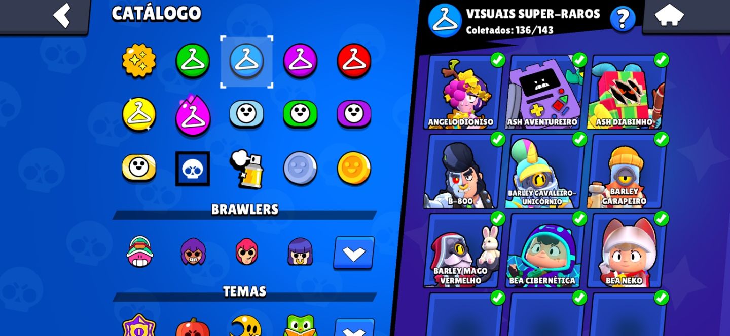 BRAWL STARS OG 79K | 545 SKINS | TODAS HIPERCARGAS | +R$ 8000 GASTOS