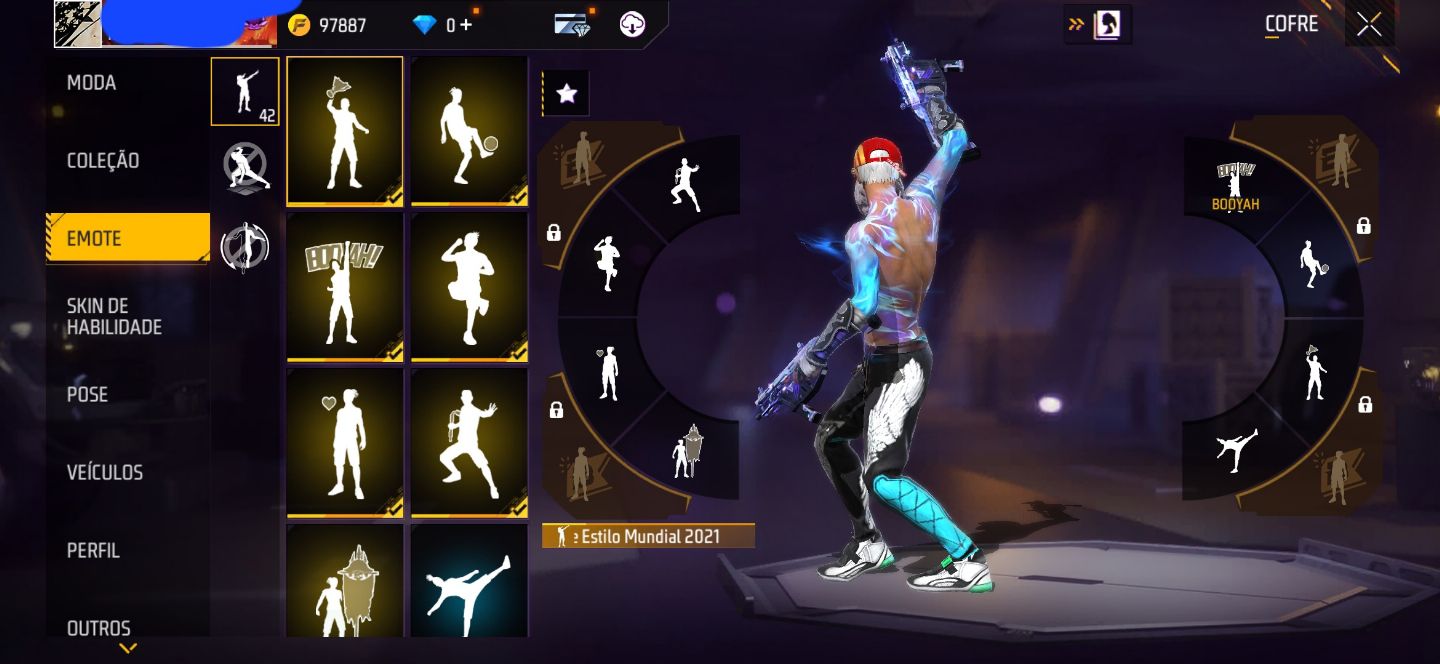 CONTA FF COM PASSE ANTIGO | LEVEL 65 | CALÇA ANGELICAL | MÁSCARA BARBA | +skins