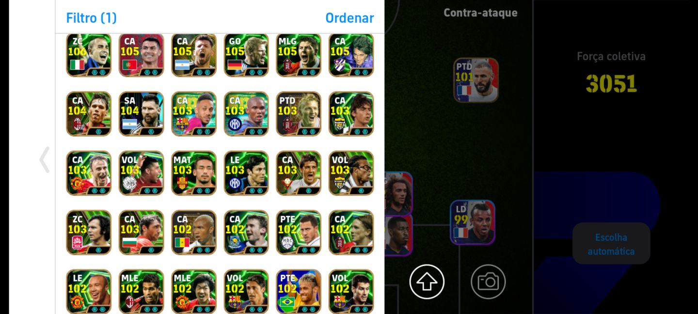 Super conta de colecionador efootball