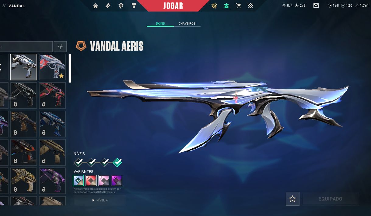 Conta VALORANT com skins muito boas!