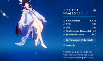 CONTA GENSHIN IMPACT COLUMBINA + ARCO DE AMOS R2 + 16K GEMAS