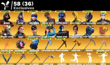 CONTA DE FORTNITE | +800 SKINS | BUNDLE TRAVIS | IKONIK | TRYHARD