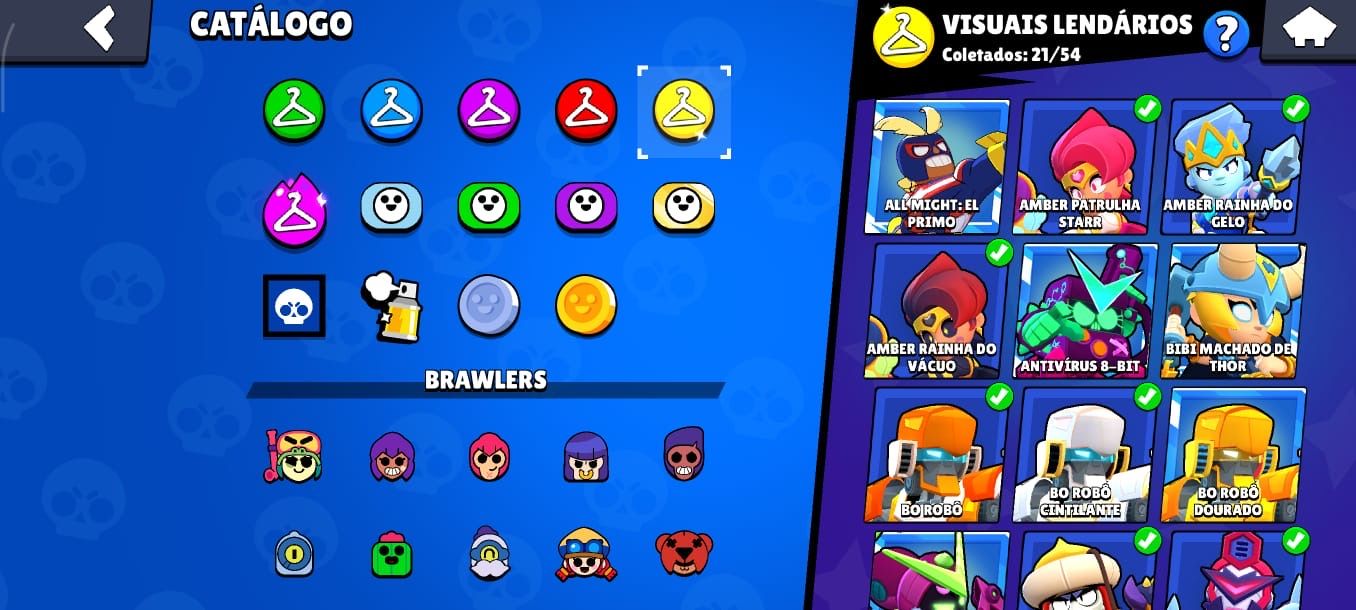 Conta Brawl Stars com TUDO DO JOGO, todos os brawlers upados, última fama.